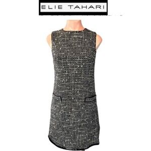 Elie Tahari Women's Black and White Dress